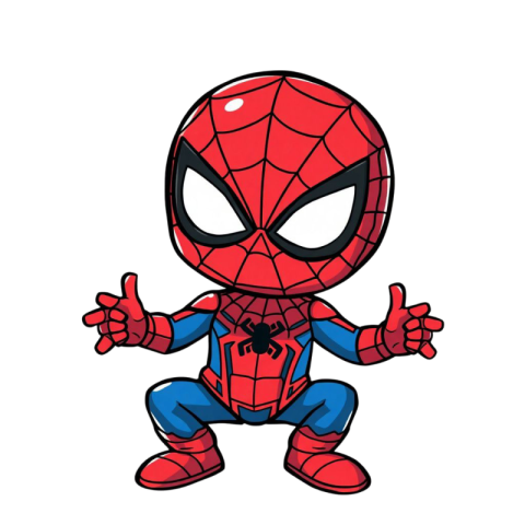 Cartoon Spider-Man Shooting Web | Spider man png