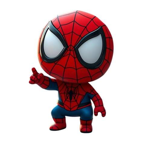Jumping Chibi Spider-Man | Spider man png